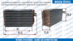 EVAPORADOR CASE NEW HOLLAND PULVERIZADOR TRATOR T8 T9 MAGNUM 240 CIRCUITO INTEIRO DE EVAPORADOR SKAFER - Imagem 6