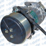 COMPRESSOR SCANIA JCB CAMINHÃO RETROESCAVADEIRA 24V 8PK 119MM 7H15 7980  2007 ORIGINAL 05008202A