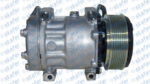 COMPRESSOR SCANIA JCB CAMINHÃO RETROESCAVADEIRA 24V 8PK 119MM 7H15 7980  2007 ORIGINAL 05008202A - Imagem 4