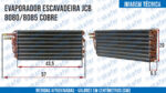 EVAPORADOR JCB ESCAVADEIRA 8080 8085 30/925915 SKAFER - Imagem 6