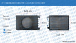 KIT CONDENSADOR E DEFLETOR 14 X 20 TUBO ALETAS 5090 797627 SKAFER - Imagem 7