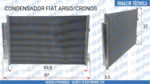 CONDENSADOR FIAT ARGO CRONOS 52086415 BC4477400560RC ORIGINAL DENSO - Imagem 6