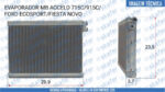 EVAPORADOR MERCEDES BENZ FORD CAMINHÃO CARRO ACCELO 715 C 915 C ECOSPORT FIESTA NOVO BC447610-8360RC ORIGINAL DENSO - Imagem 6