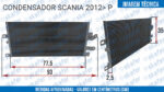 CONDENSADOR SCANIA CAMINHÃO 2012 EM DIANTE 2014389 - Imagem 6