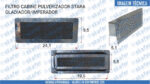 FILTRO CABINE STARA PULVERIZADOR GLADIADOR IMPERADOR - Imagem 4