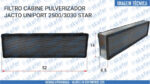 FILTRO CABINE JACTO PULVERIZADOR UNIPORT 2500 3030 STAR - Imagem 3