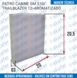 FILTRO CABINE GM CHEVROLET S10 TRAILBLAZER 2012 EM DIANTE - Imagem 2
