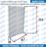 FILTRO CABINE FIAT PALIO FIRE WEEKEND SIENA STRADA IDEIA - Imagem 2