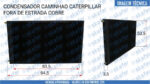 CONDENSADOR CATERPILLAR CAMINHÃO FORA DE ESTRADA 7W8126 7W-8126 SKAFER - Imagem 6