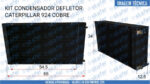 CONDENSADOR COM DEFLETOR CATERPILLAR PA CARREGADEIRA 924 1997041 2020363 2949433 SKAFER - Imagem 6