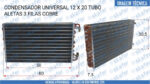 CONDENSADOR UNIVERSAL 12 X 20 TUBO ALETAS 3 FILAS 1192094 SKAFER - Imagem 6