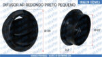 DIFUSOR AR REDONDO PRETO PEQUENO - Imagem 4