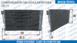CONDENSADOR GM CHEVROLET AGILE MONTANA 2011 EM DIANTE - Imagem 6