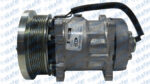 COMPRESSOR 7H15 ORELHAS 8PK CATERPILLAR TAMPA FLEX HORIZONTAL ORIGINAL SANDEN - Imagem 2