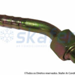 CONEXÃO 8MM 45° FEMEA AÇO 7604s