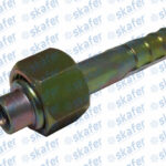 CONEXÃO 8MM RETA FÊMEA AÇO