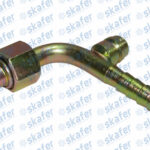CONEXÃO 8MM 90° FÊMEA AÇO COM VÁLVULA R134A
