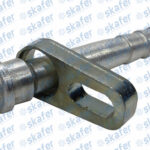 CONEXÃO BLOCK FITTING 6MM RETA ALUMÍNIO