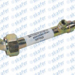 CONEXÃO COMPRESSOR NEW HOLLAND TC 55 57 59 AÇO ROSCA 12MM 90º PARA MANGUEIRA 10MM COM VÁLVULA R134 84236157