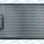 CONDENSADOR NEW HOLLAND COLHEITADEIRA CR890 TC5070 5090 CASE COLHEDORA 8810 2017 EM DIANTE 47634954 TUBO ALETAS SKAFER