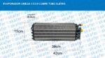 EVAPORADOR OMEGA 3.0 2.0 COBRE TUBO ALETAS MARCA SKAFER - Imagem 7