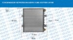 CONDENSADOR XCMG XC870BR RETROESCAVADEIRA LN18B 803593908 TUBO ALETAS SKAFER - Imagem 9