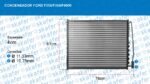 CONDENSADOR FORD F250 F350 F4000 6C3Z19712AA F81Z19712AA F81H19710AB F81H19710AA 1C3H19710AA TUBO ALETAS SKAFER - Imagem 6