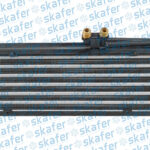 RADIADOR DE ÓLEO MASSEY FERGUSON TRATOR 4292 4297 4298 4299 MOTORES SISU 420DS PERKINS 1104A 3780458M1 3780458M2 3780458 3780458M1ORIG MNY40258101B4M COBRE SKAFER